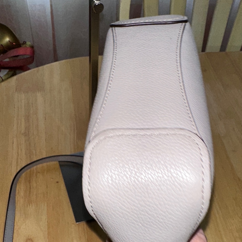 Kate Spade Light Gray Crossbody Bag with Pom Pom - Picture 5 of 6